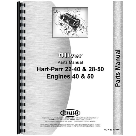 Oliver Hart Parr 50 Tractor Parts Manual